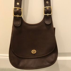 Brown leather bag